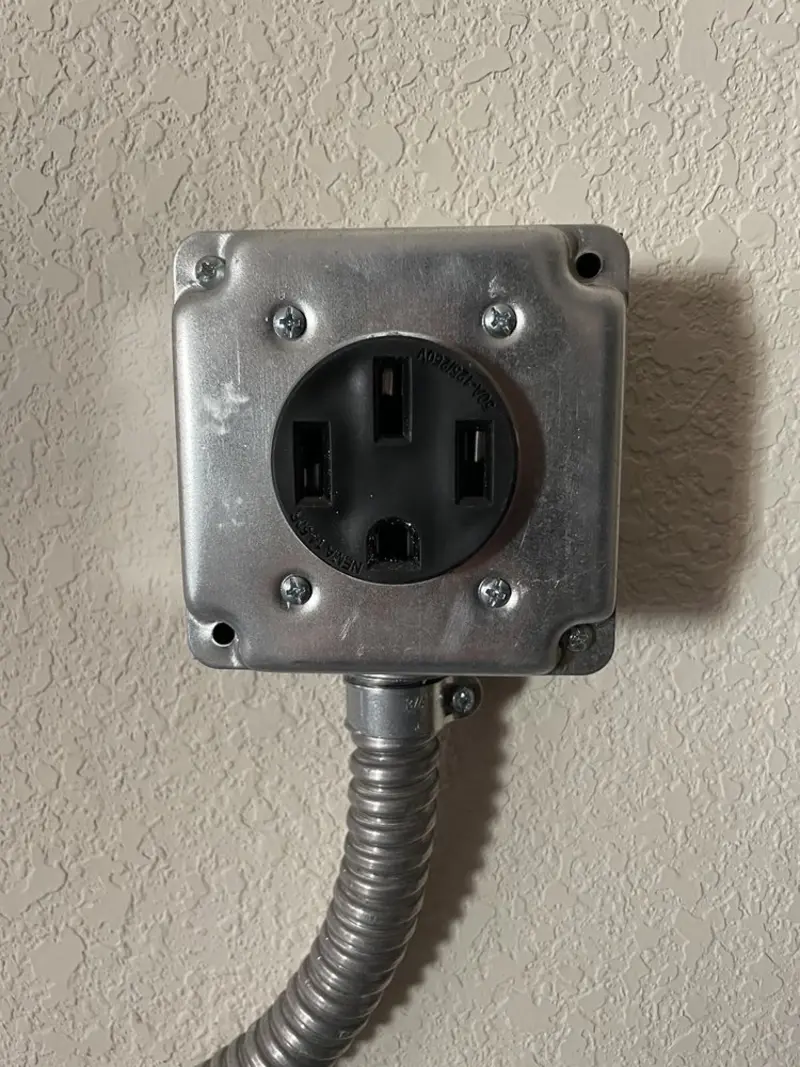 NEMA 14-50 outlet installed for Smart Home Electrical in East Buffalo